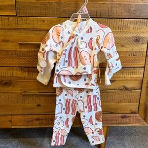 NWT Monica + Andy Cream Baby Bodysuit Set